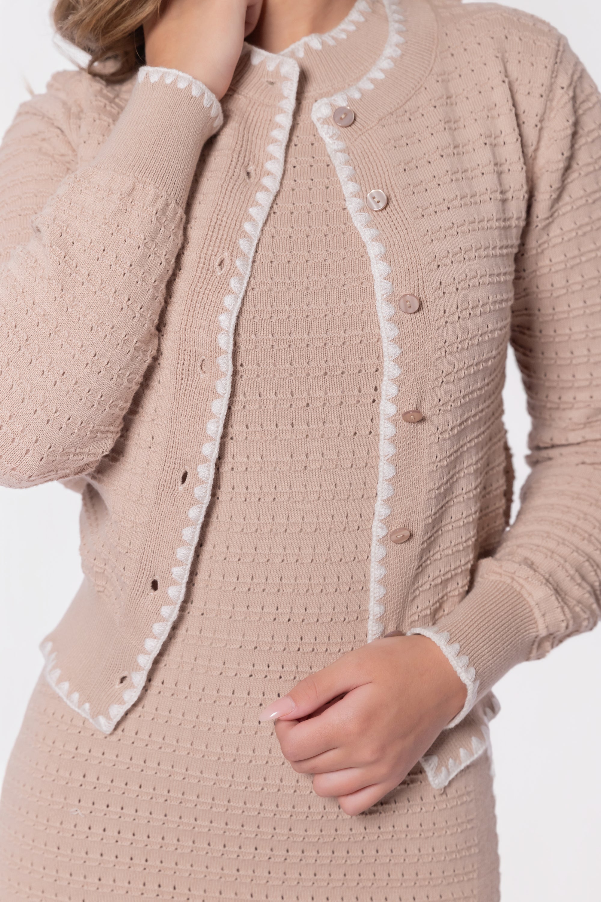 Amaya Cardigan (Beige)