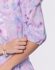 Victoria Dress (Blue Pink)