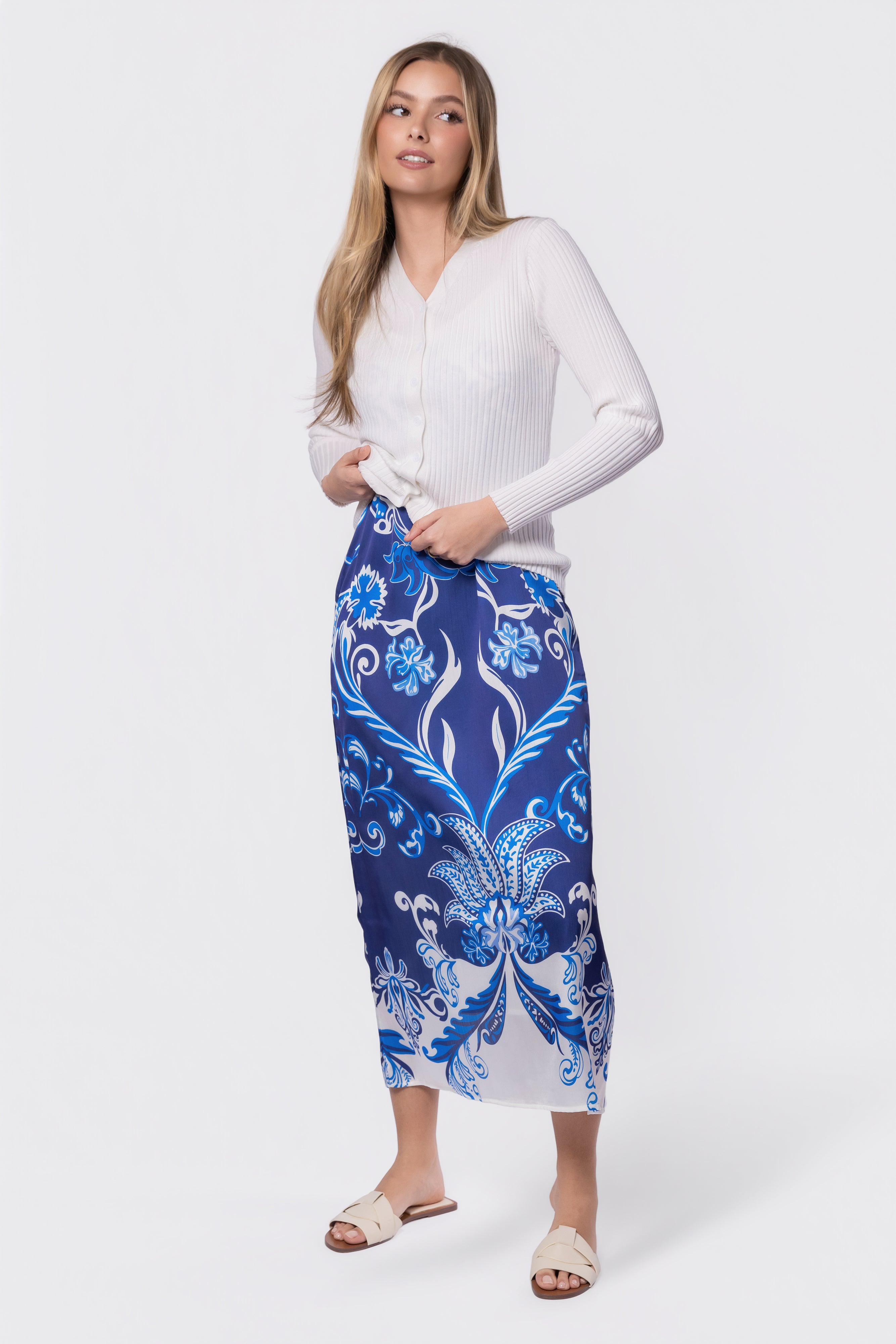 Paula Dress (Blue Ground) – Yakira Bella