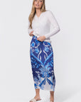 Paula Dress (Blue Ground)