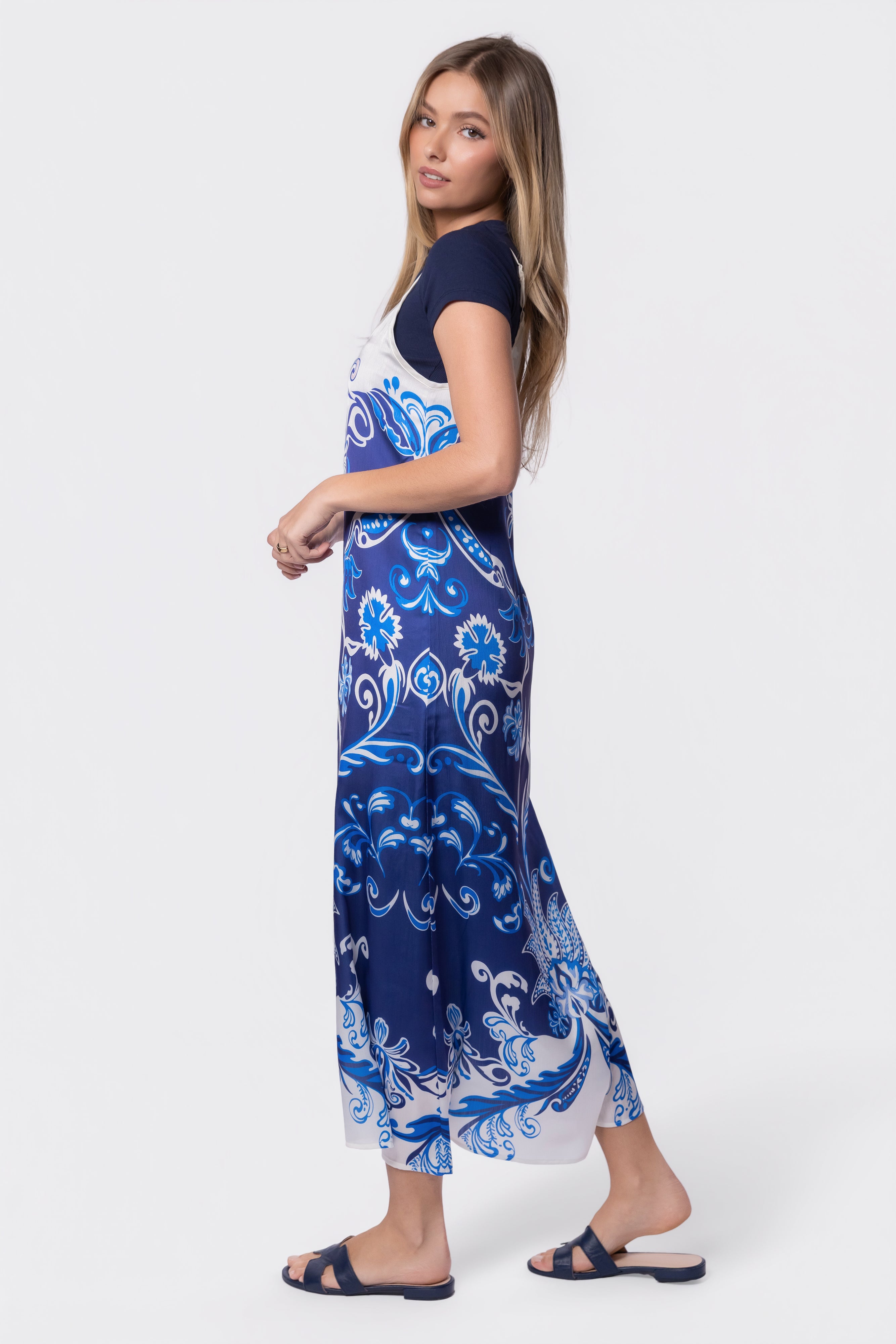 古着 used paula sweet ポーラスウィート プルオーバー Paula Dress (Blue Ground) – Yakira Bella