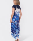 Paula Dress (Blue Ground)