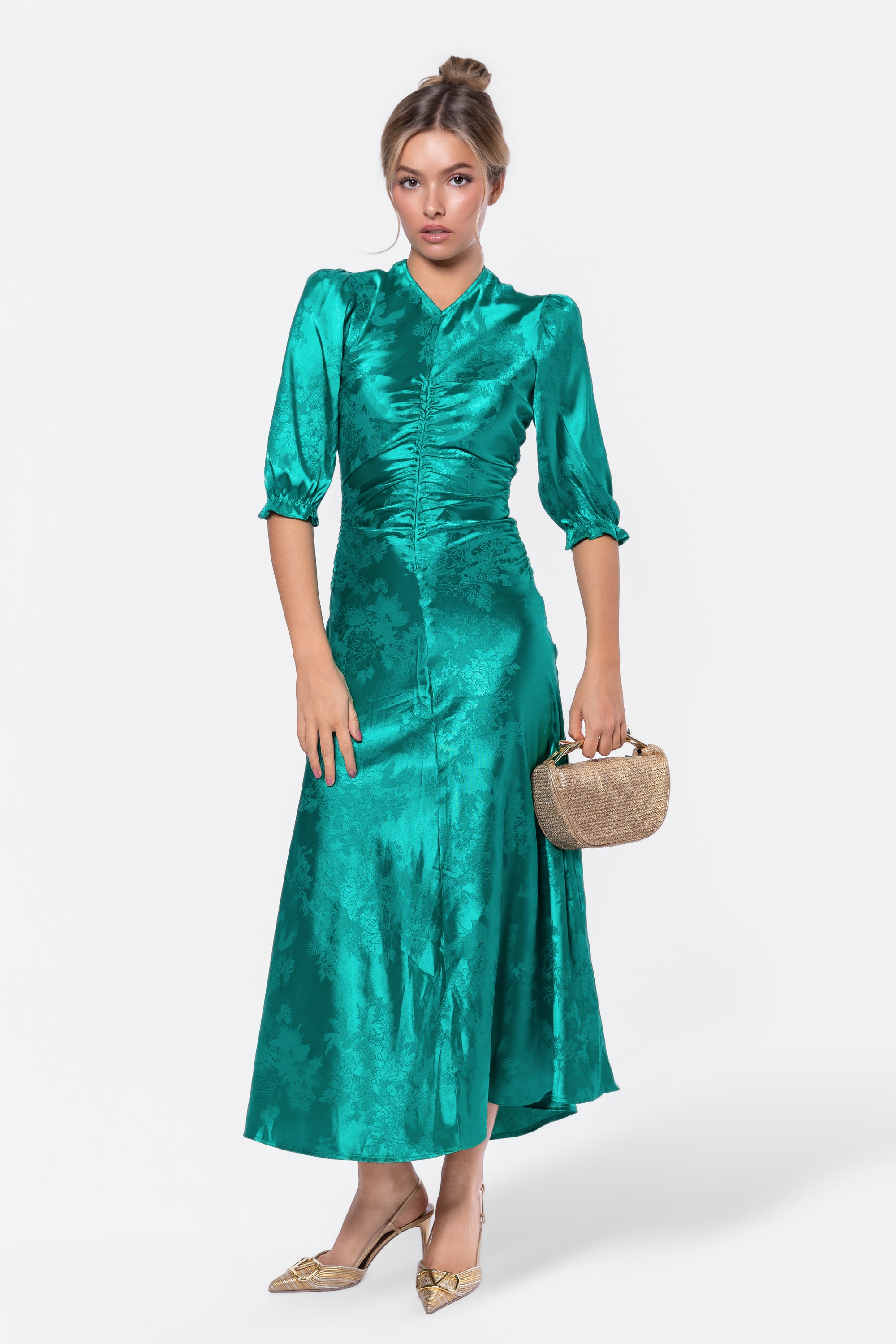 Audrey Dress Short Sleeve (Kelly Green) XS Audrey Dress Short Sleeve (Kelly Green) XS