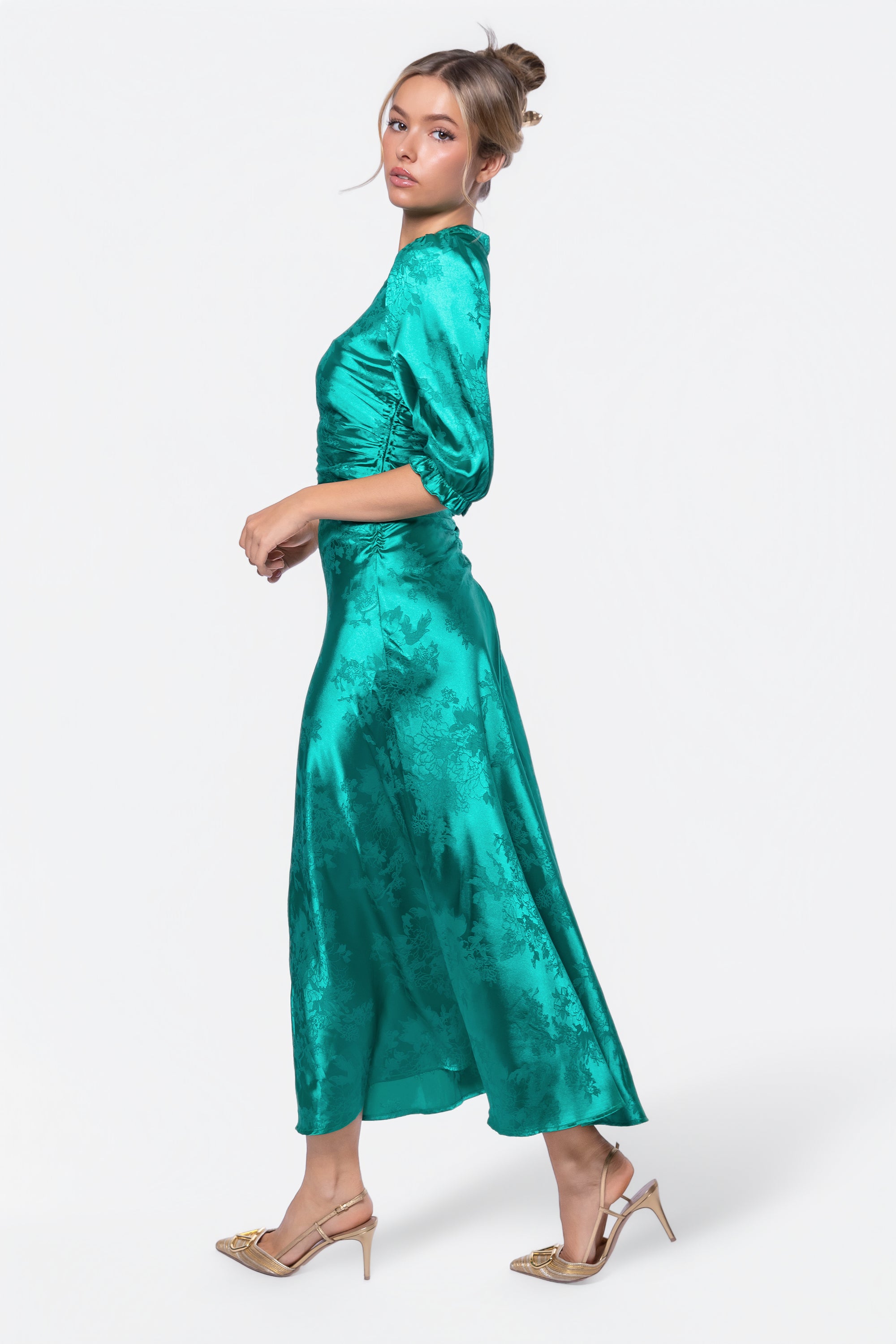 Audrey Dress Short Sleeve (Kelly Green) XS