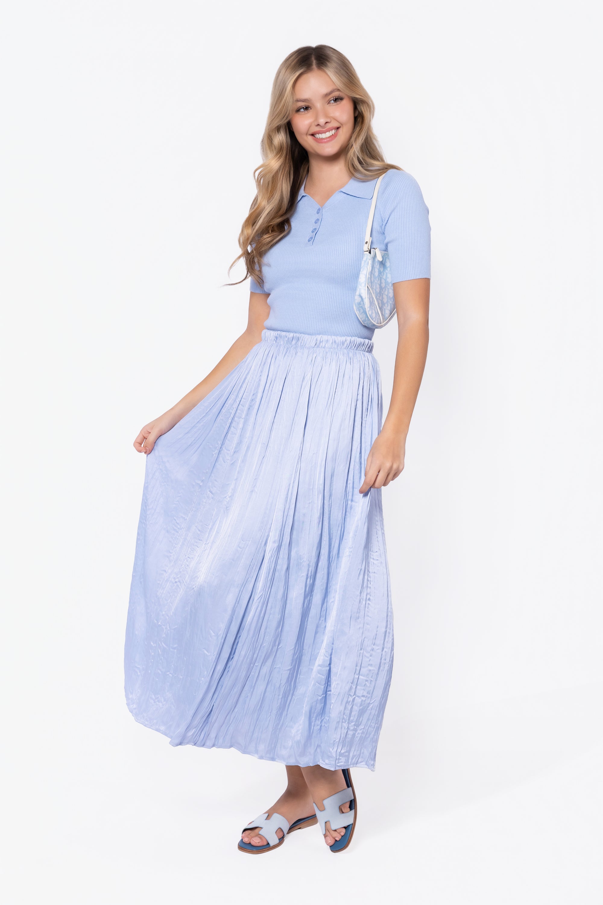 Bailey Top Short Sleeve (Light Blue)