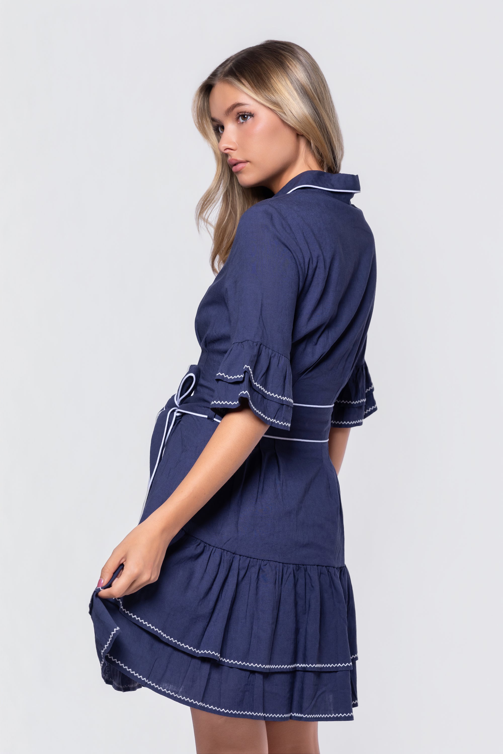 Hazel Dress (Navy)