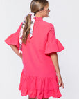 Lola Dress (Coral Pink)