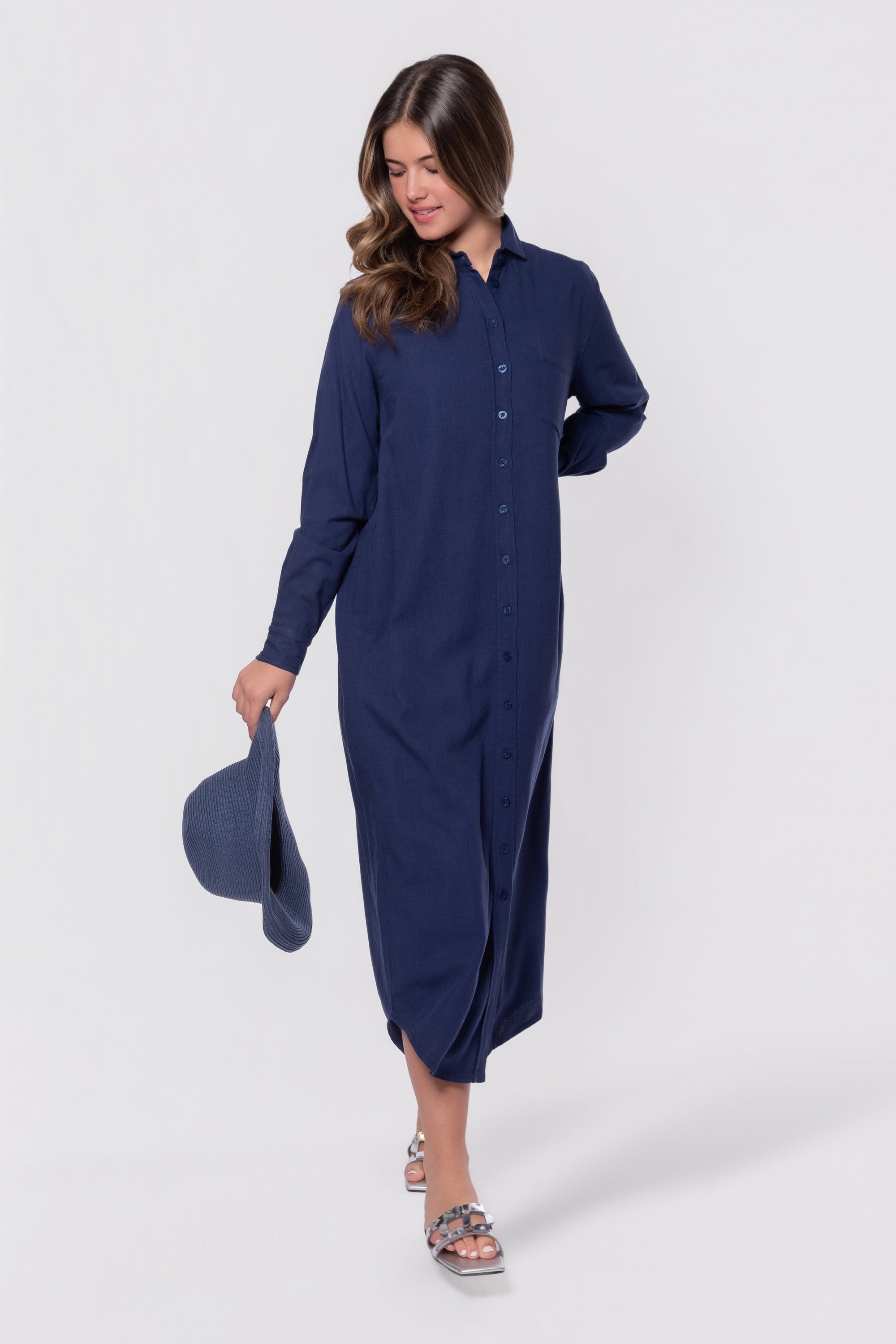 Bonnie Dress 49" (Navy)