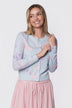 Gabrielle Cardigan (Light Blue Ground)