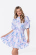 Olivia Dress 36" (Blue Flower)