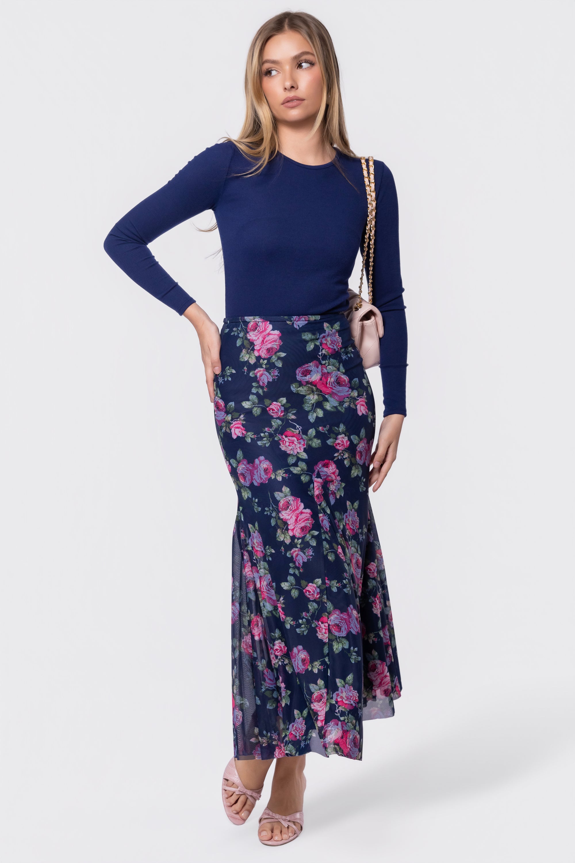 Natalia Skirt (Black Ground)