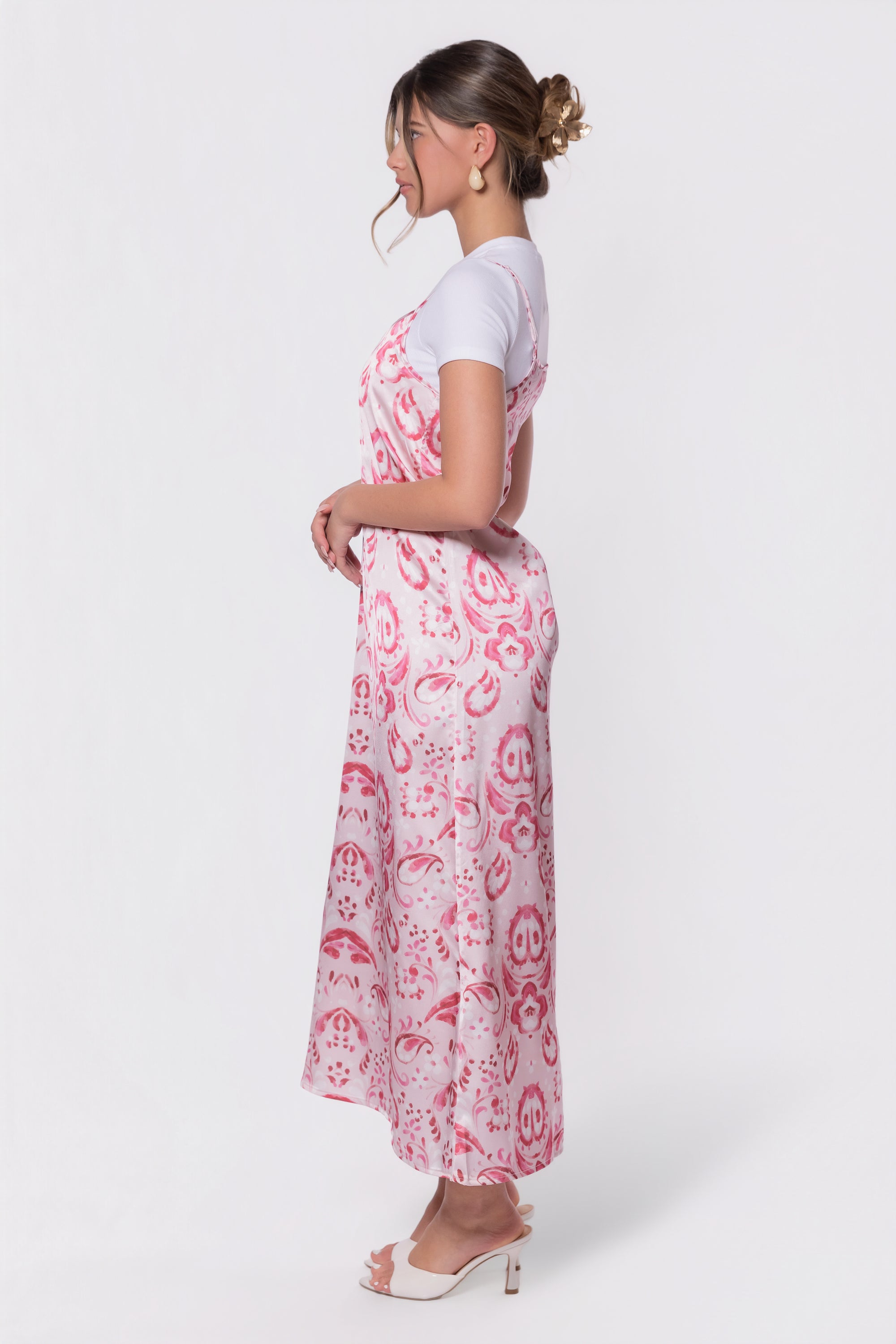 Paula Dress (Pink Pattern)