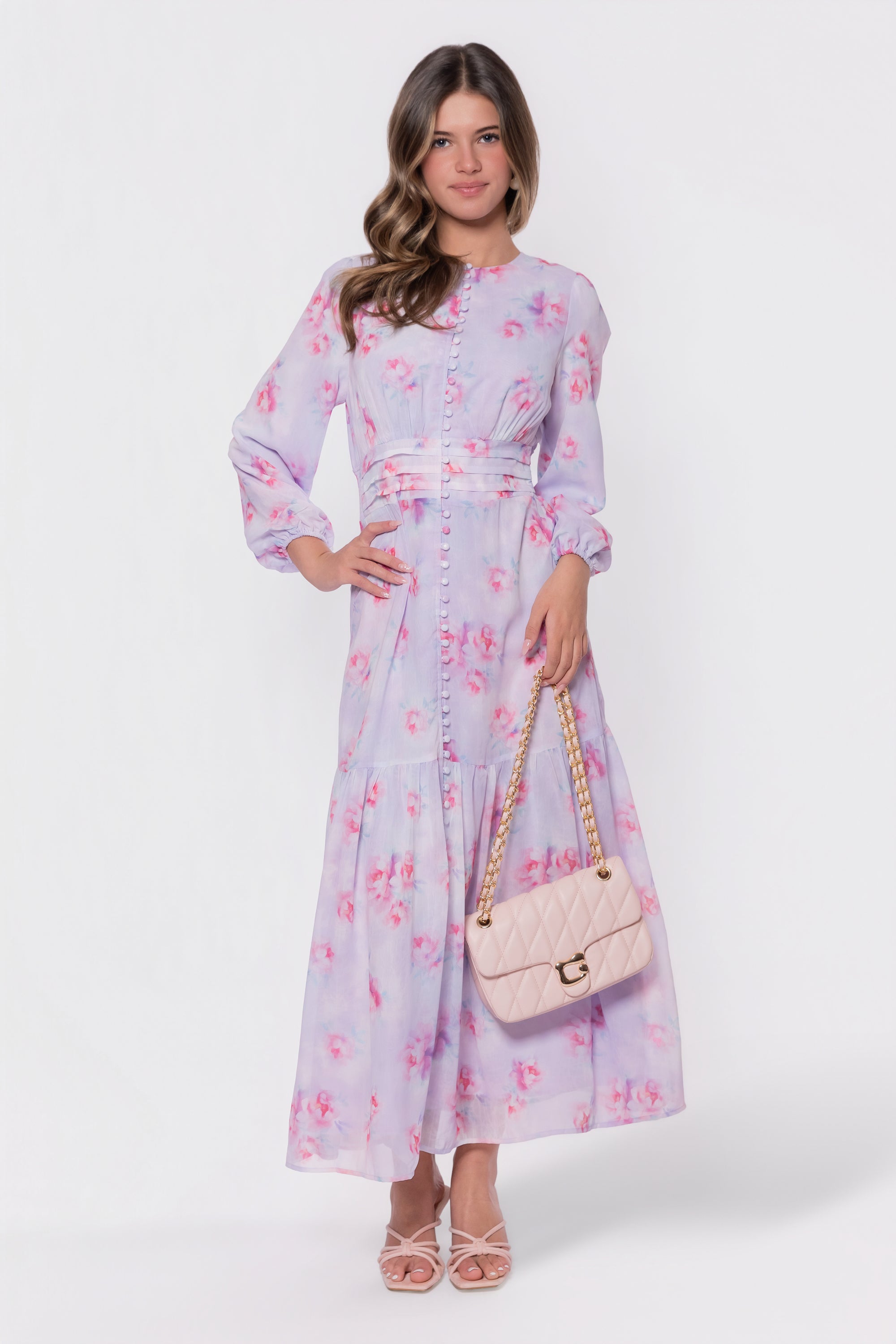 Valentina Dress (Purple/Pink)