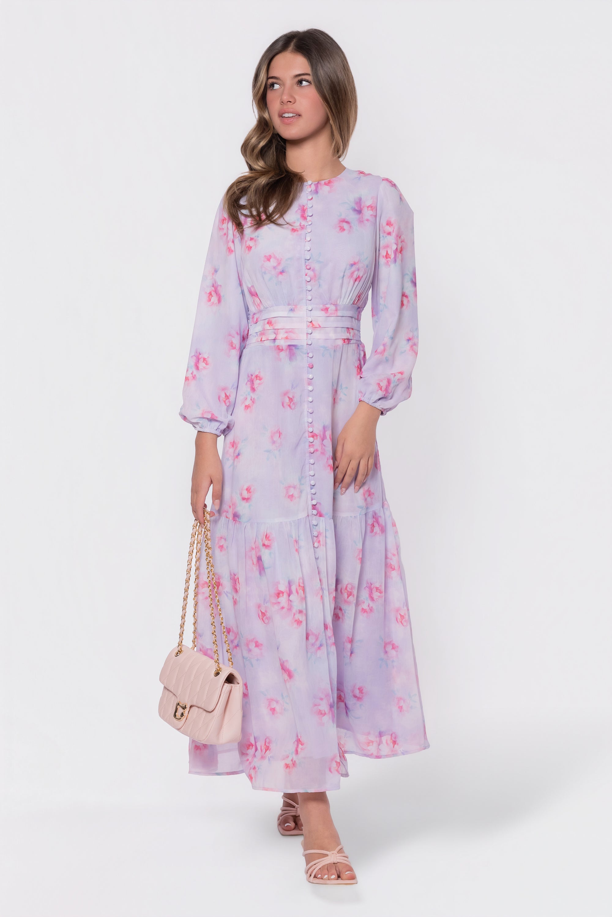 Valentina Dress (Purple/Pink)