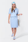 Mina Skirt 23" (Baby Blue)