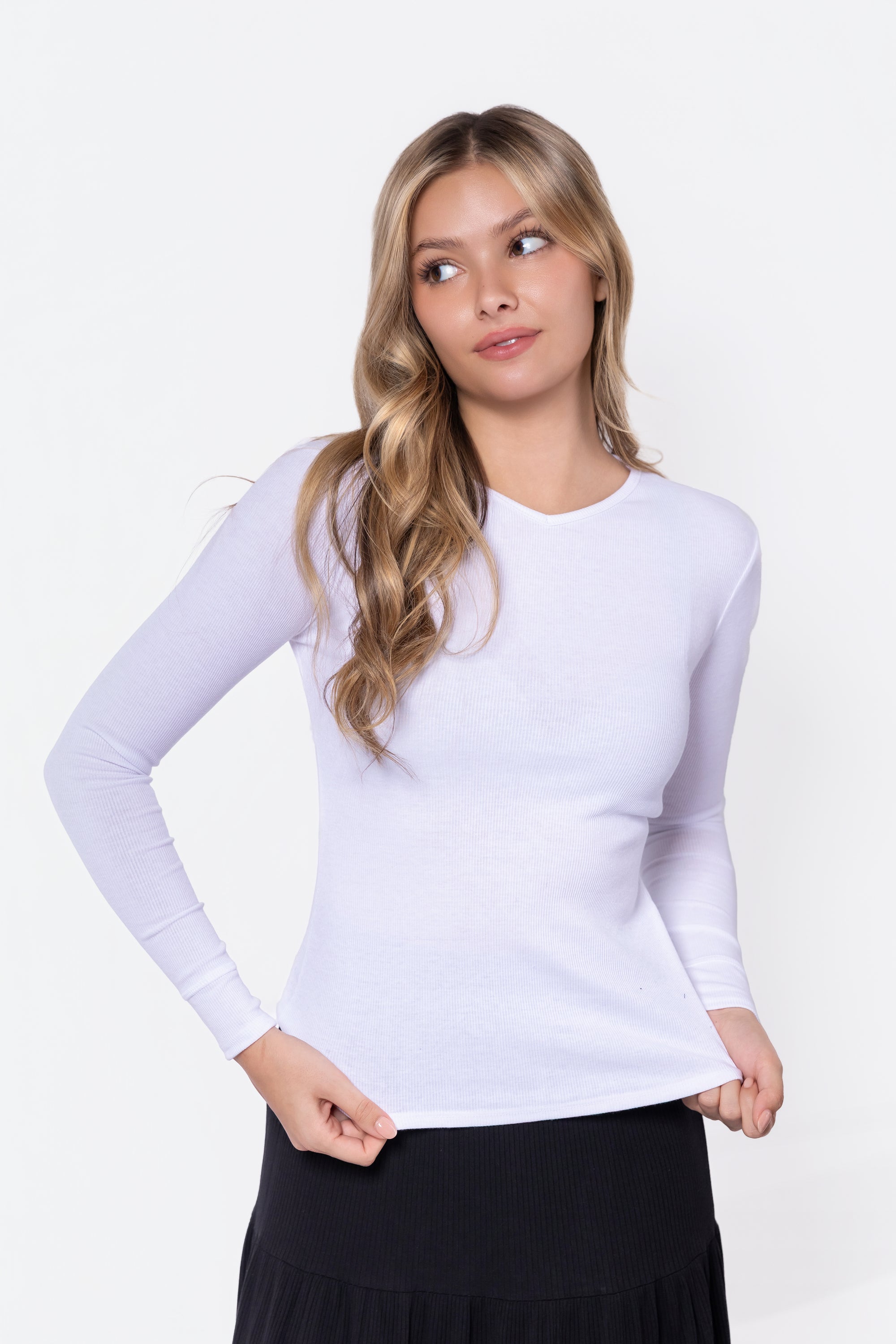 Romi Top Long Sleeve (White)