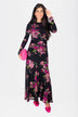Miri Dress (Black Pattern)