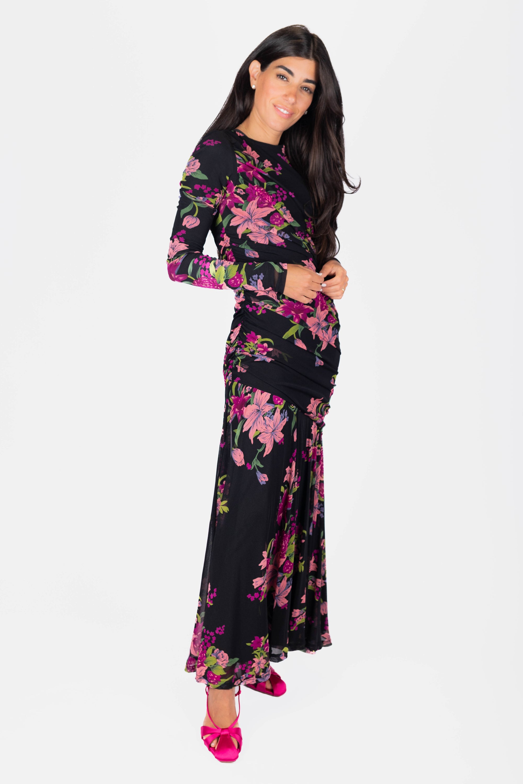 Miri Dress (Black Pattern)