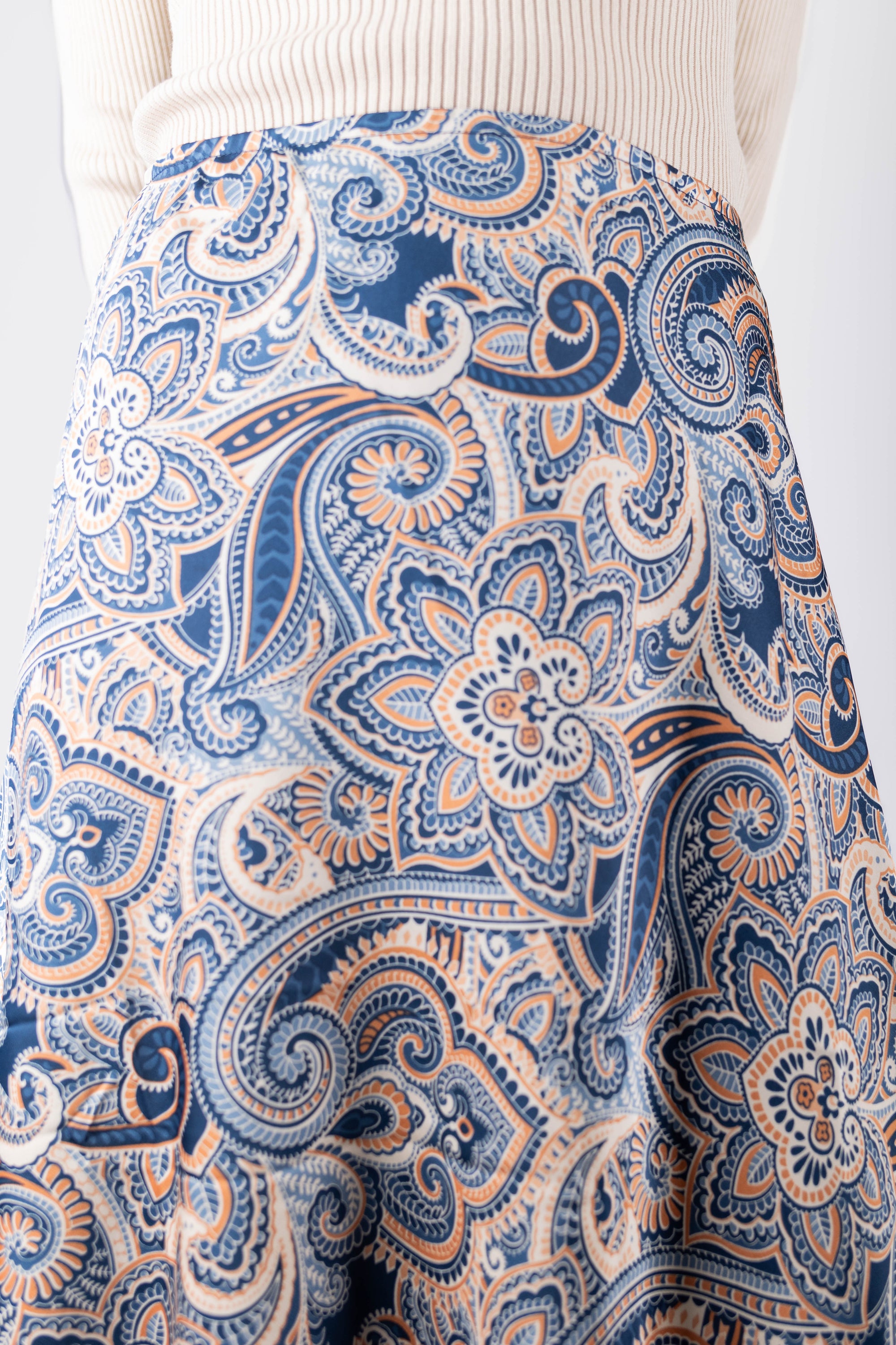 Dakota Skirt (Navy/Brown)