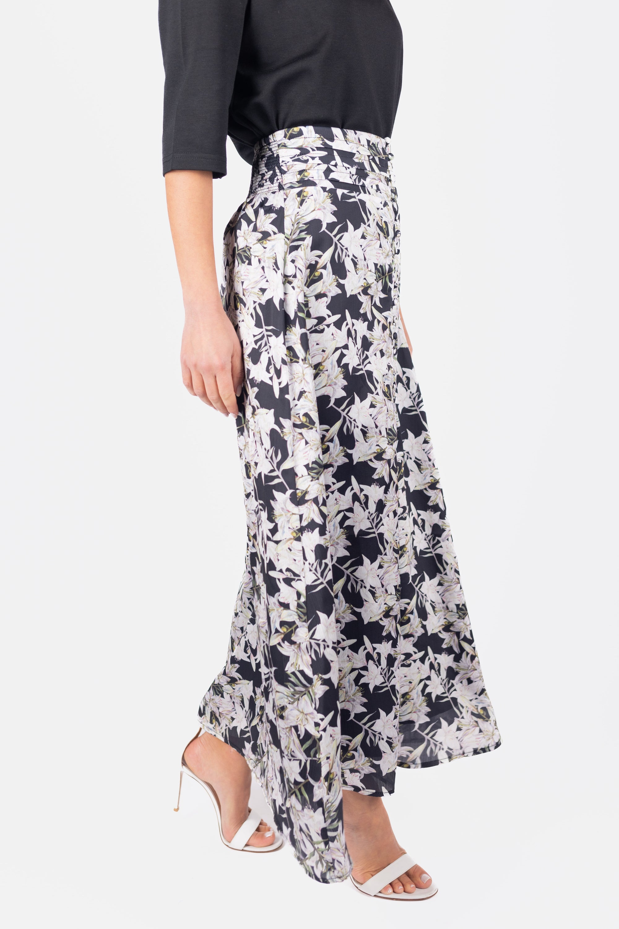 JOSEPHINE SKIRT (BLACK/IVORY)