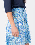 NINA SKIRT 20" (BLUE PATTERN)