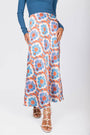 Dakota Skirt (Ivory/Blue)