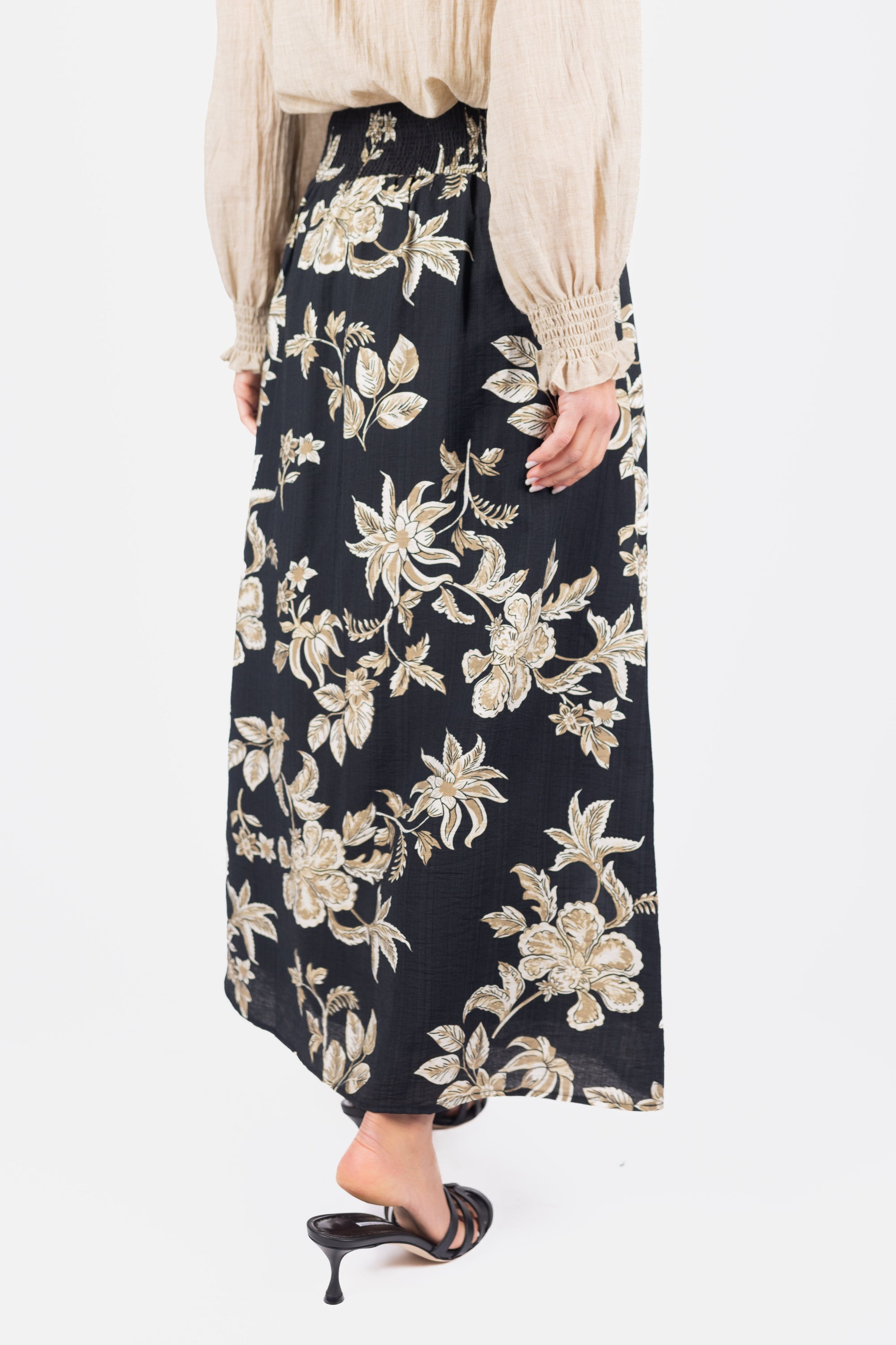 JOSEPHINE SKIRT (BLACK/BEIGE)