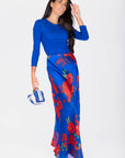 Lisa Skirt (Blue/Red)