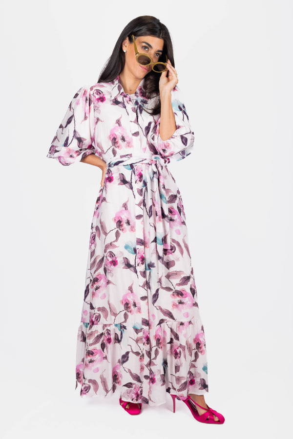 Cynthia Dress 53" (Purple)