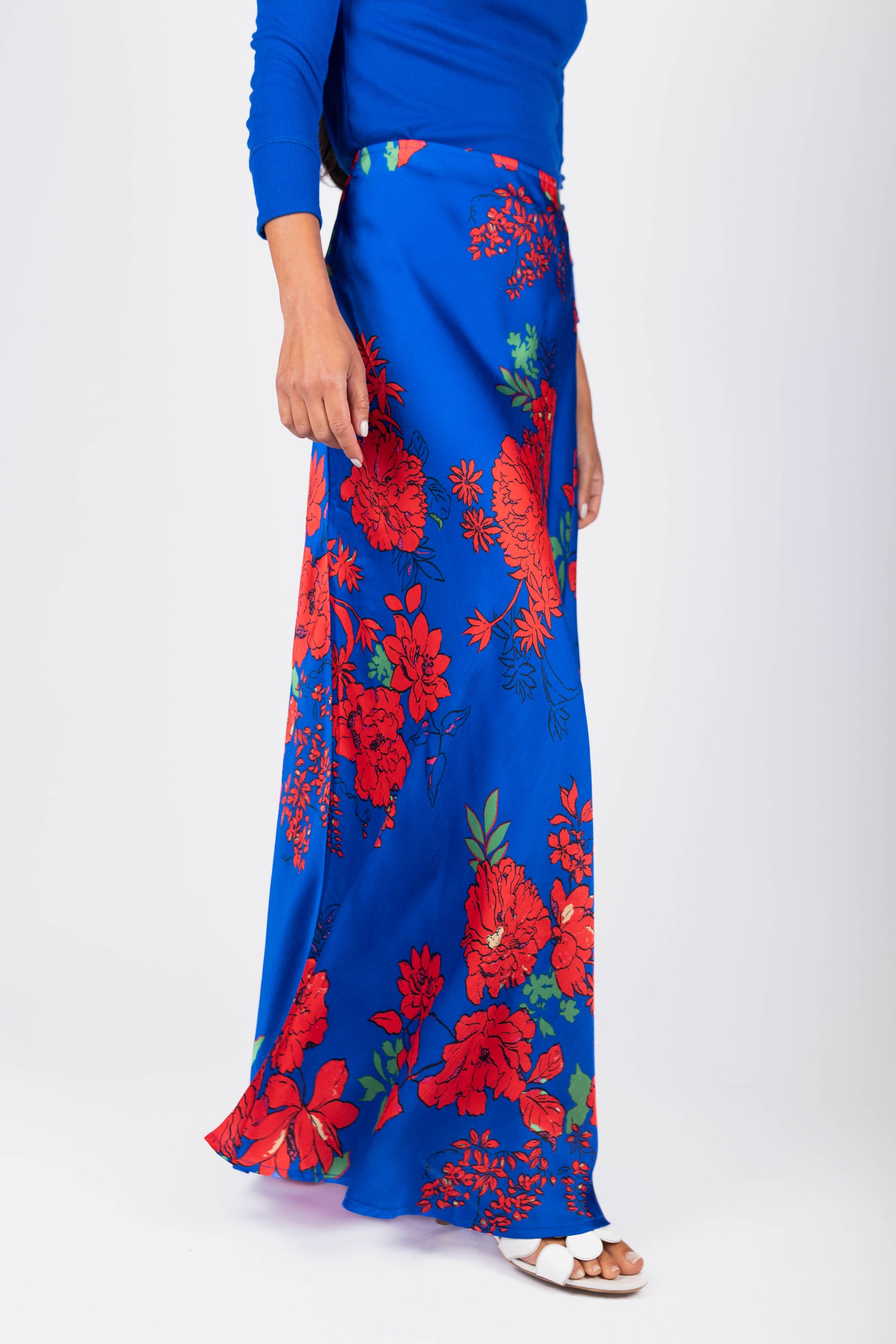 Lisa Skirt (Blue/Red)