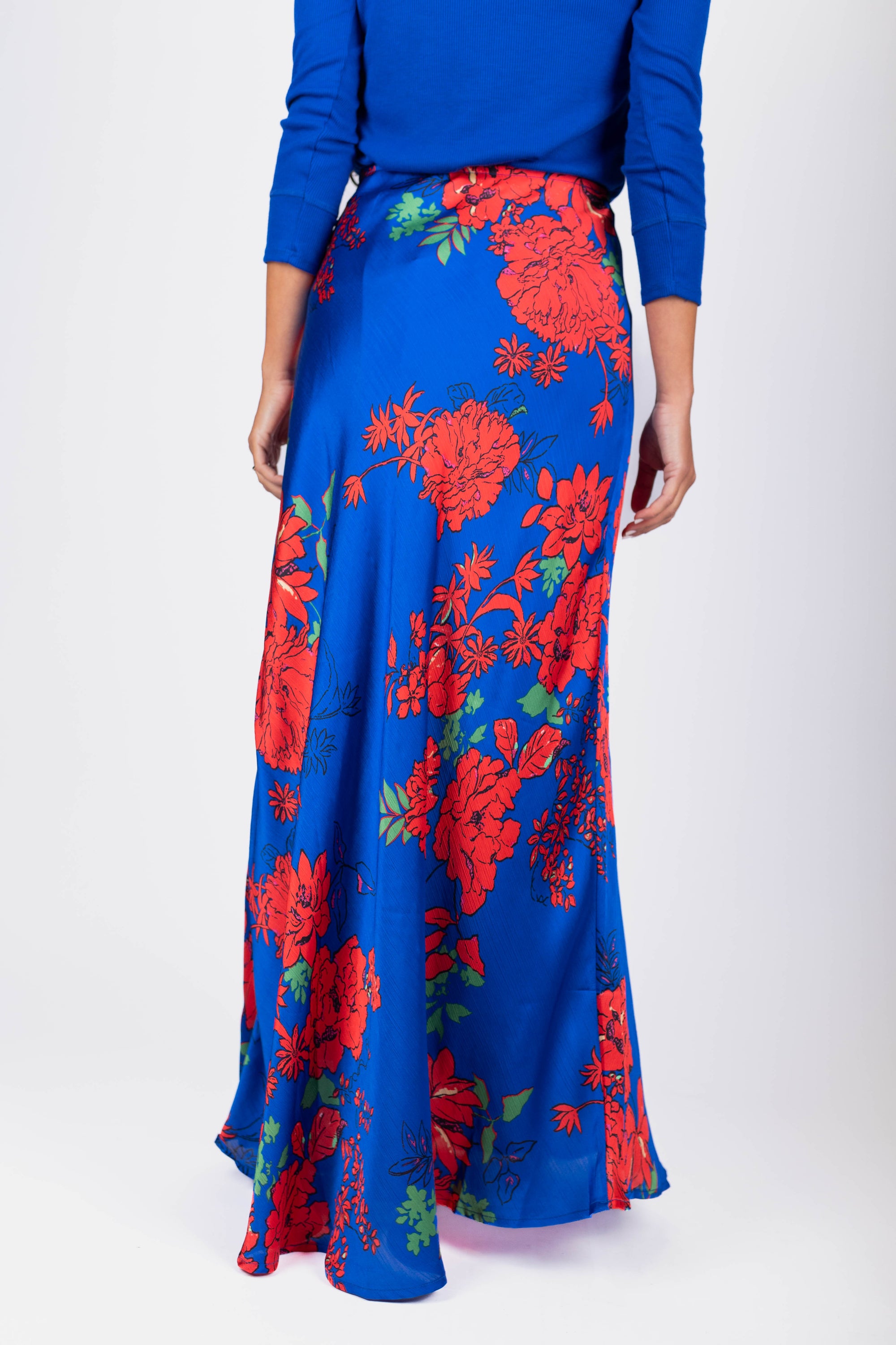 Lisa Skirt (Blue/Red)