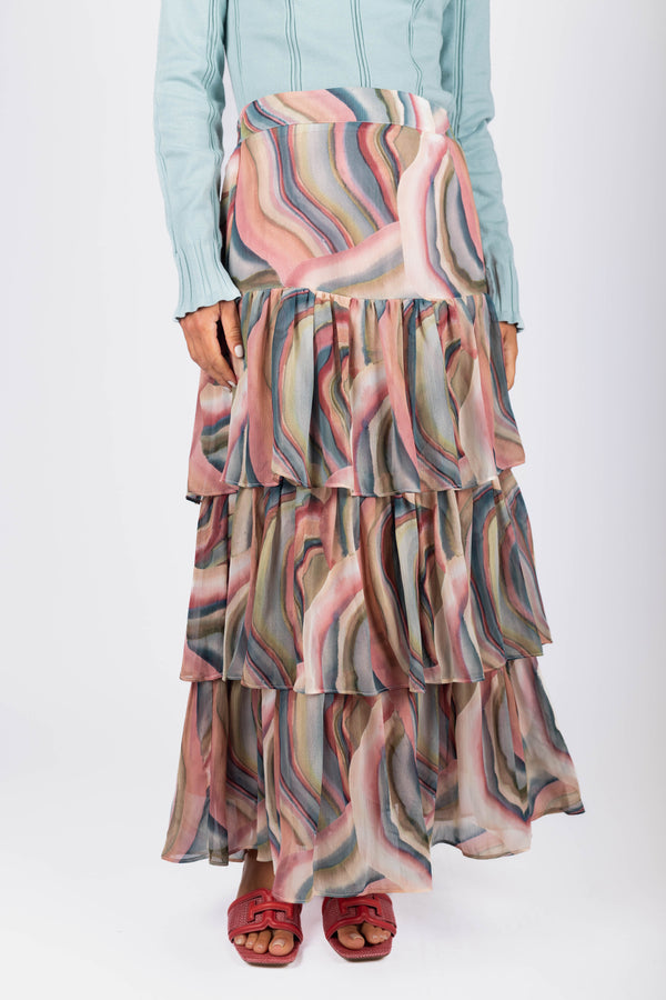 Suri Skirt  (Pink Multi)