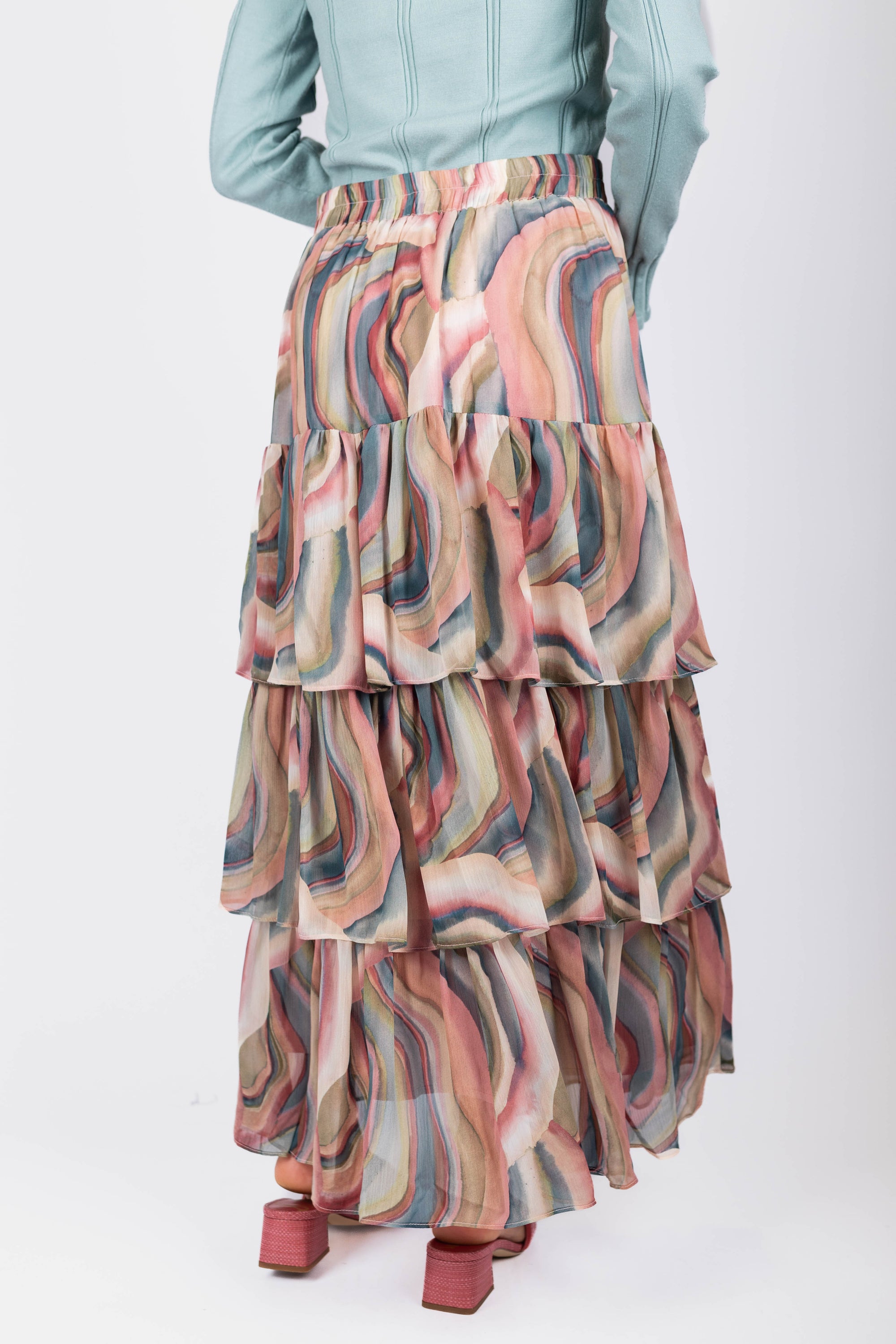 Suri Skirt  (Pink Multi)