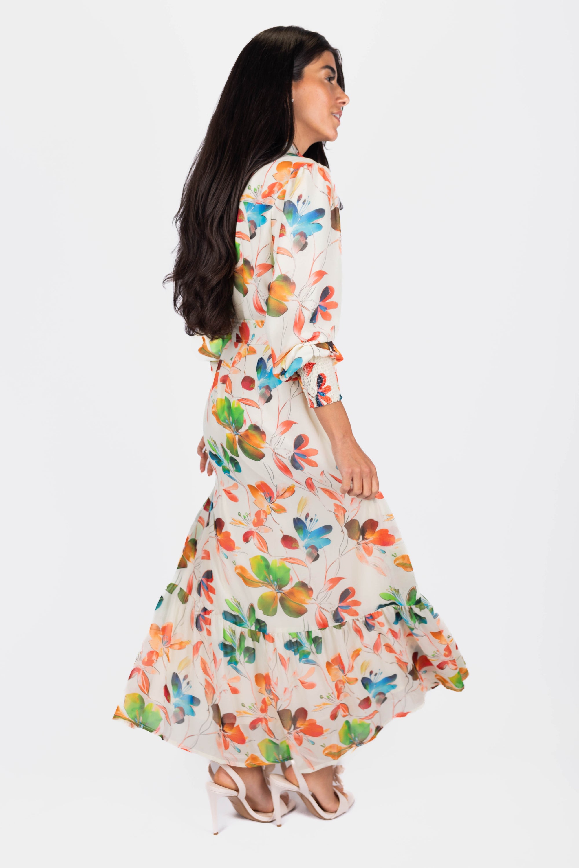 Connie Dress (Ivory Ground)