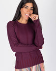 Claire Top (Burgundy)