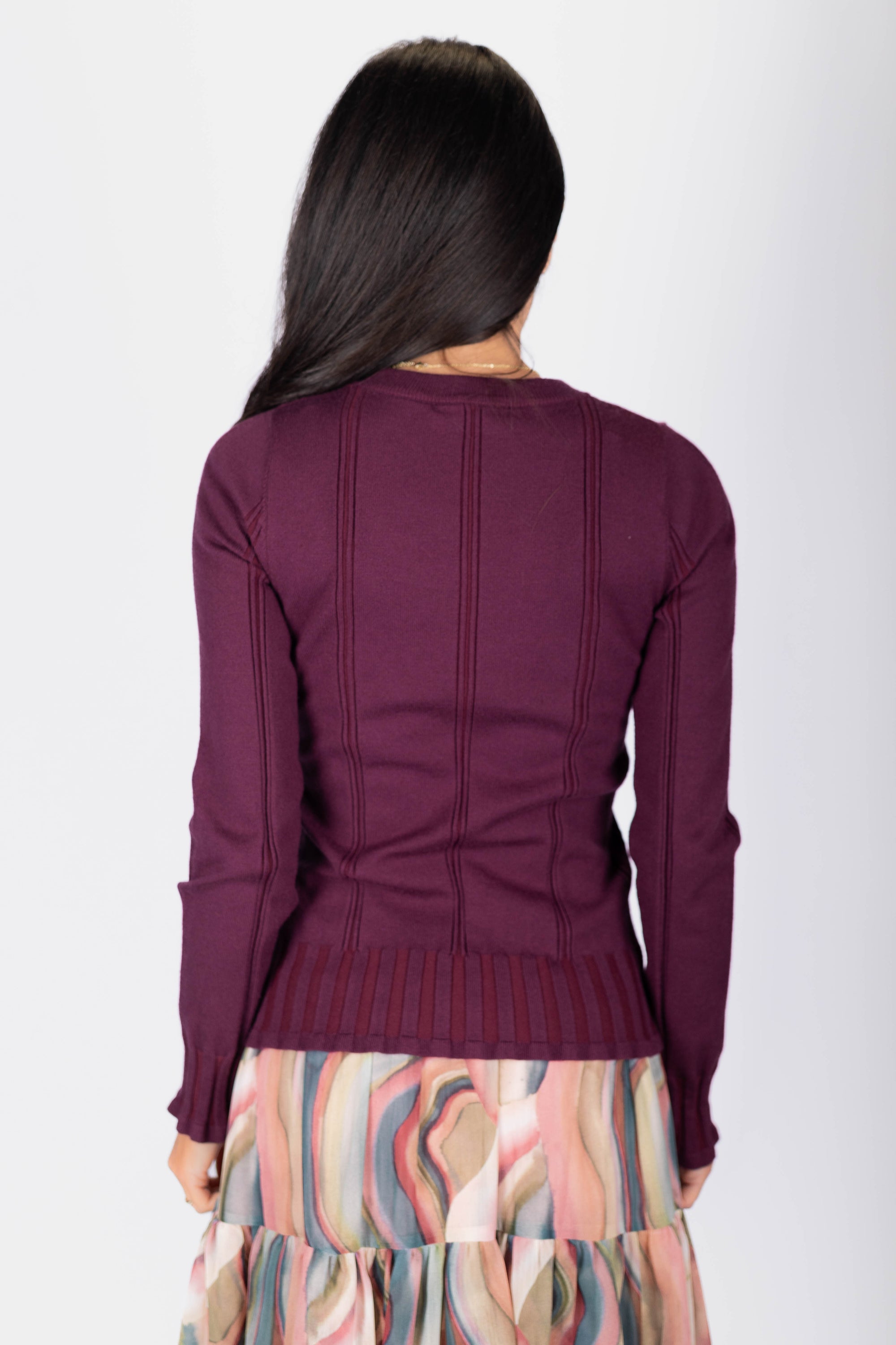 Claire Top (Burgundy)