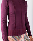 Claire Top (Burgundy)