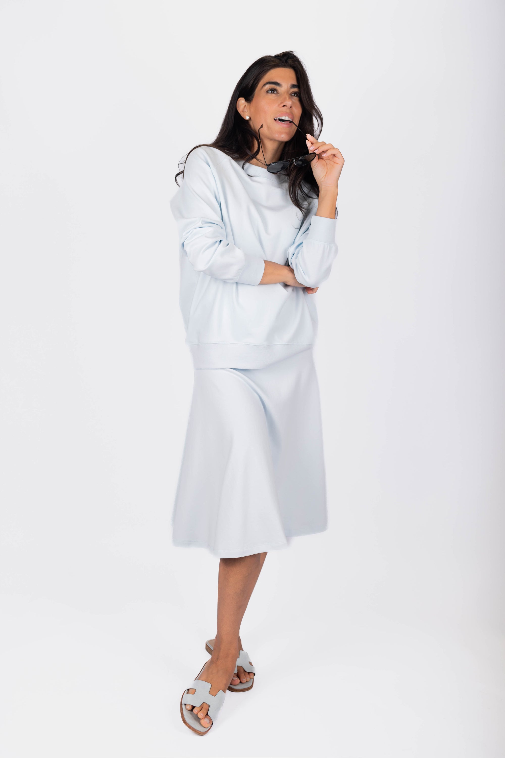 Karla Skirt 25&quot; (Light Blue)