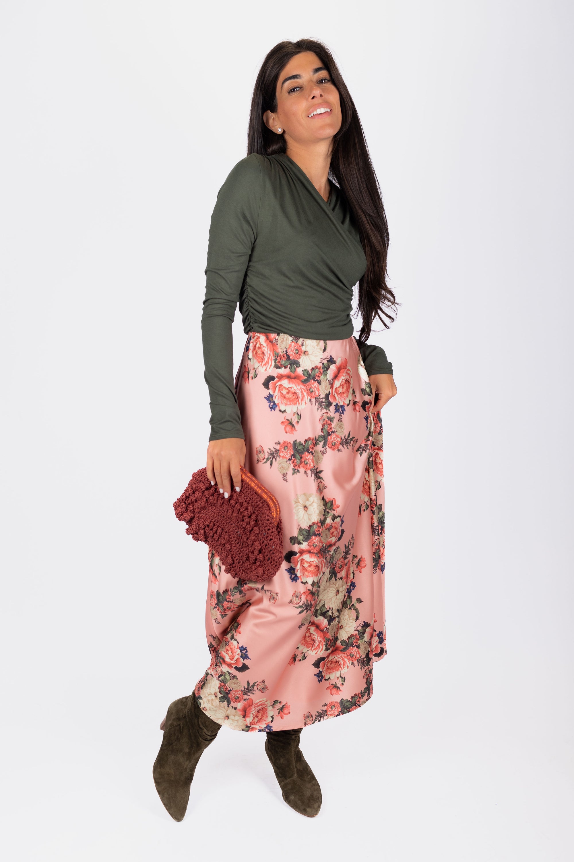 Dakota Skirt (Pink Ground)