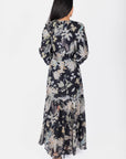 Valentina Dress (Black Pattern)