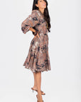 Celia Dress (Black Pattern)