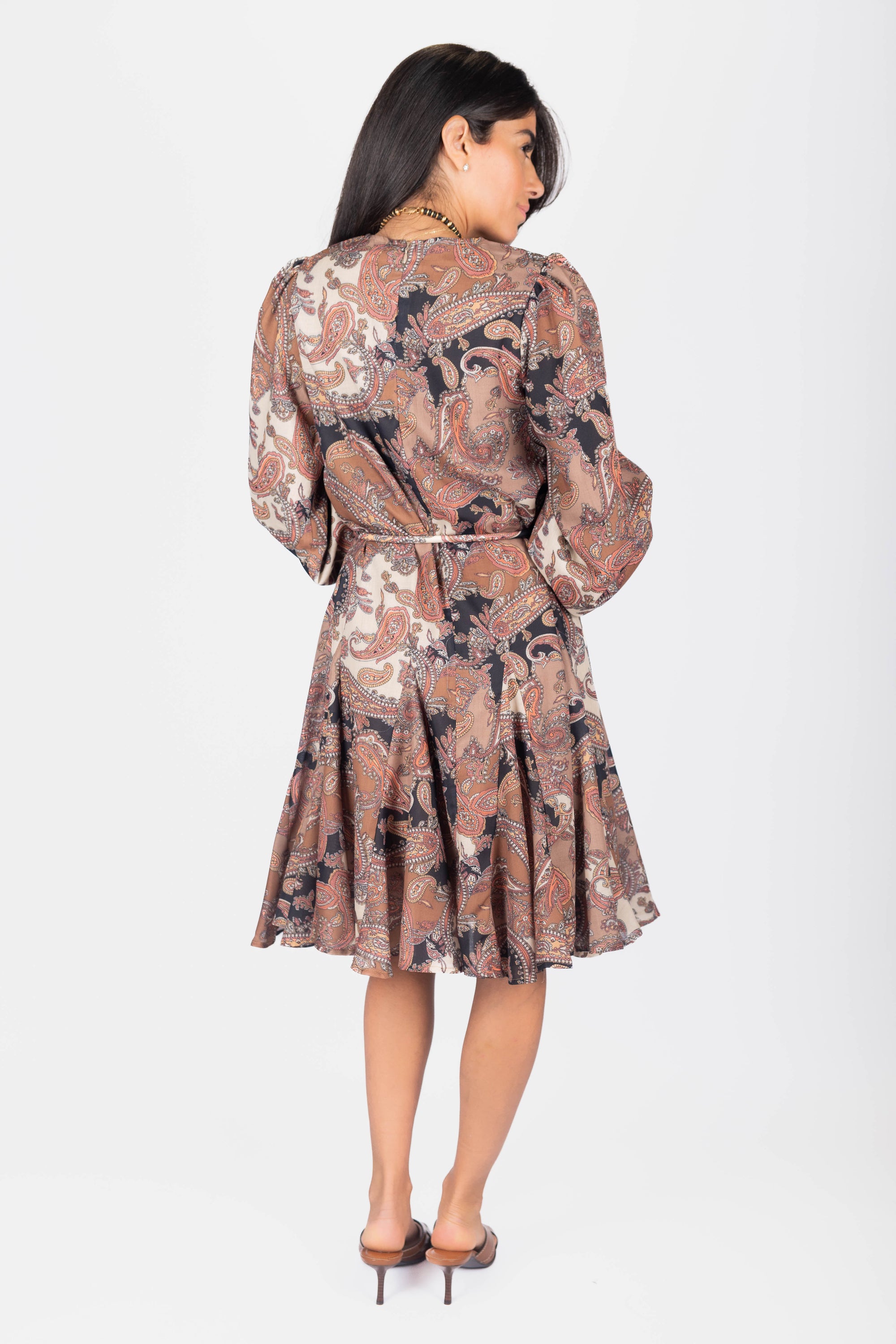 Celia Dress (Black Pattern)