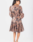 Celia Dress (Black Pattern)
