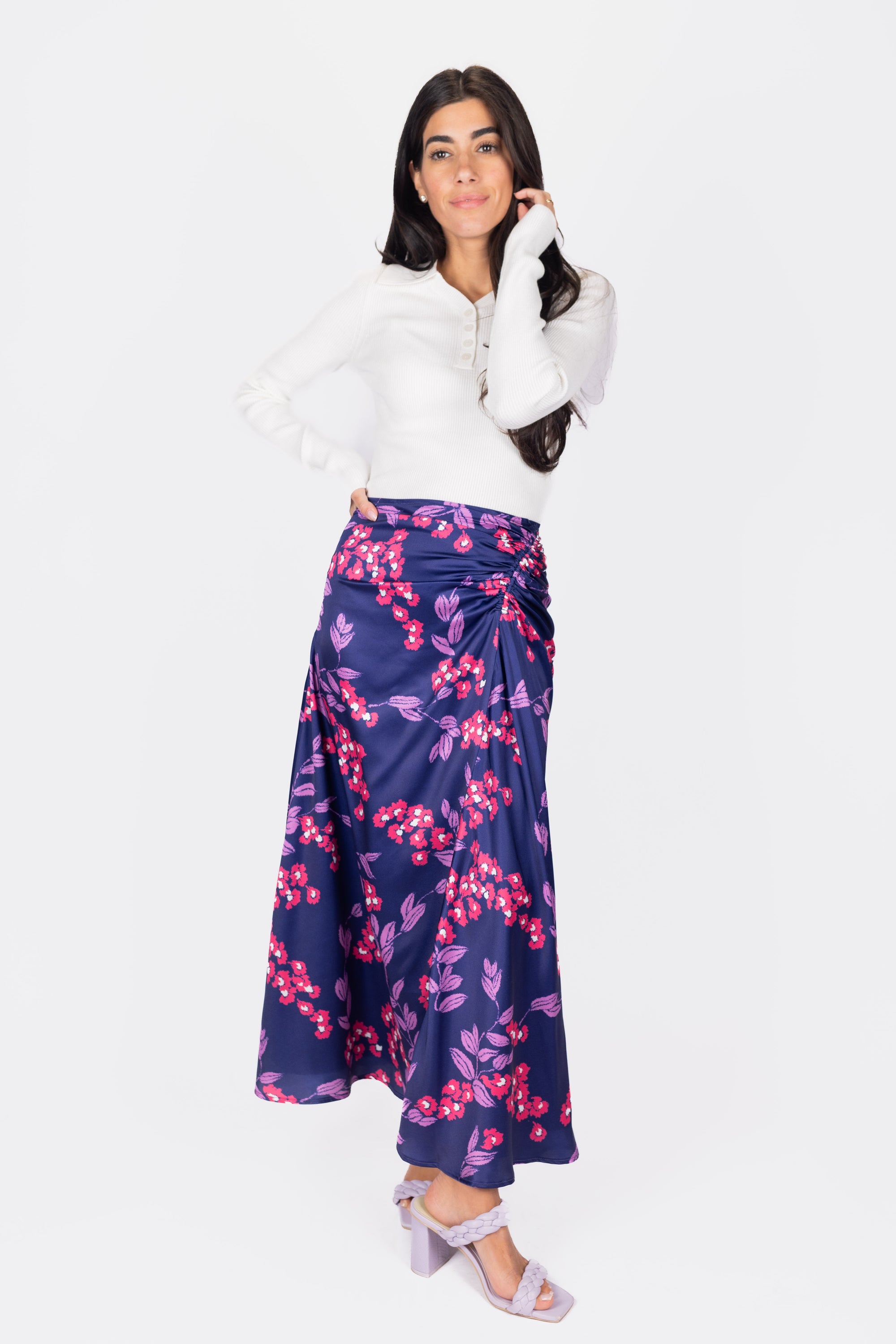 ADRIANA SKIRT (PURPLE)