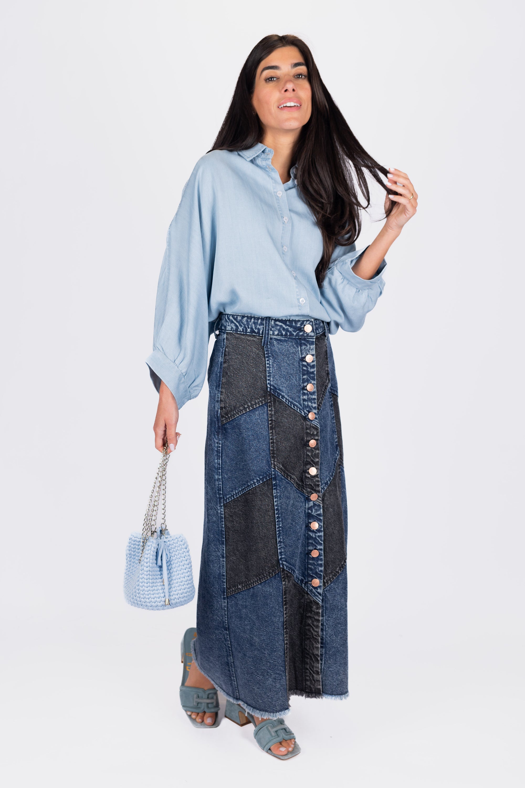 Kimberly Skirt (Blue/Black)