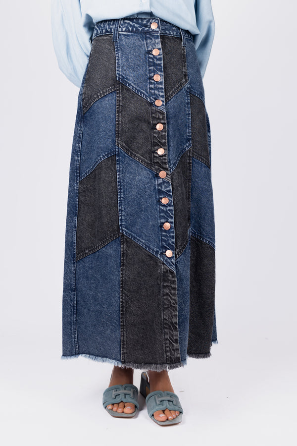 Kimberly Skirt (Blue/Black)