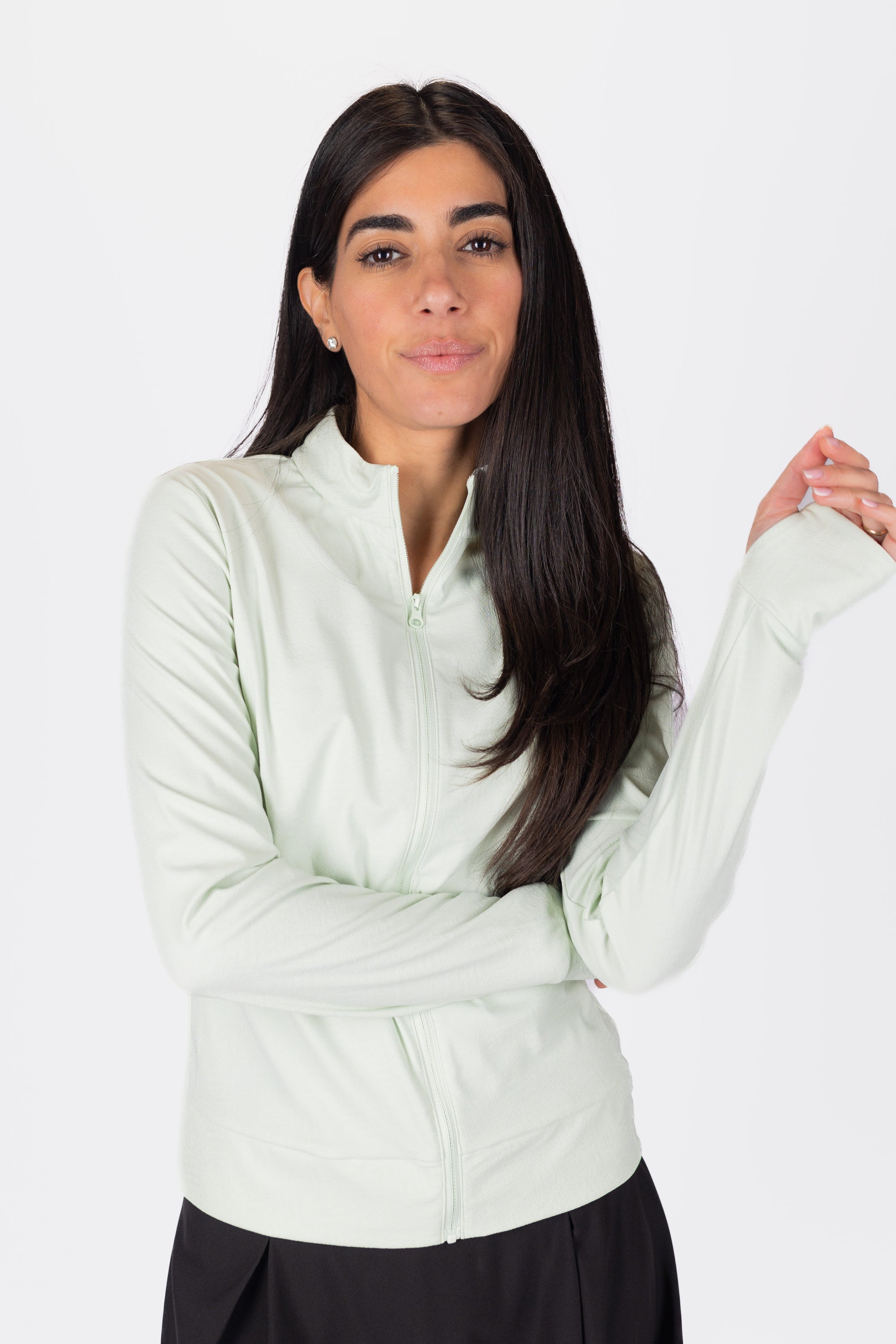 Elite Full Zip (Light Green)