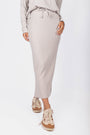 Callie Ribbed Skirt (Stone)