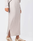 Callie Ribbed Skirt (Stone)