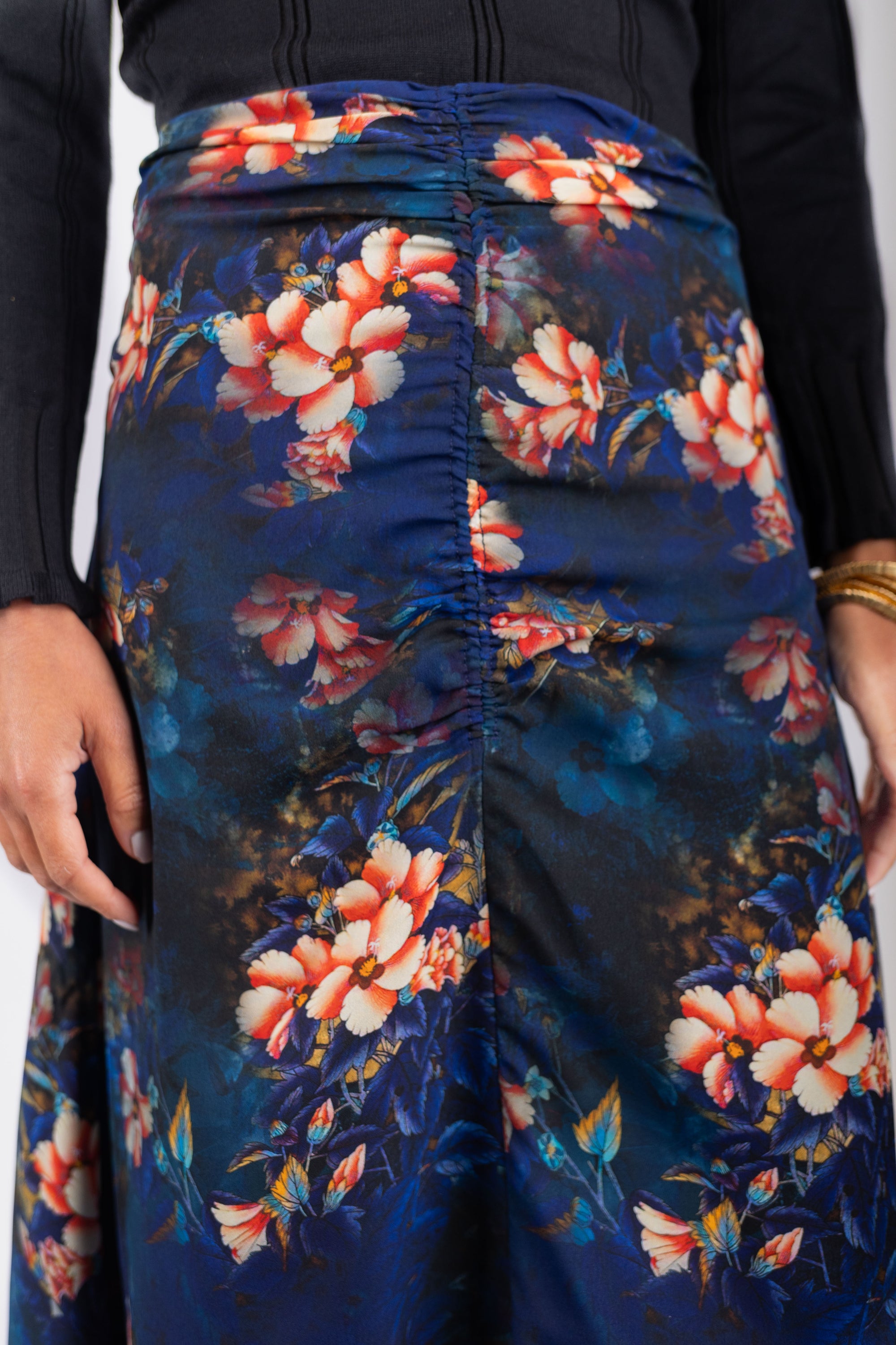 Sylvie Skirt (Blue/Red)